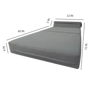 gray sleeper chair folding 5