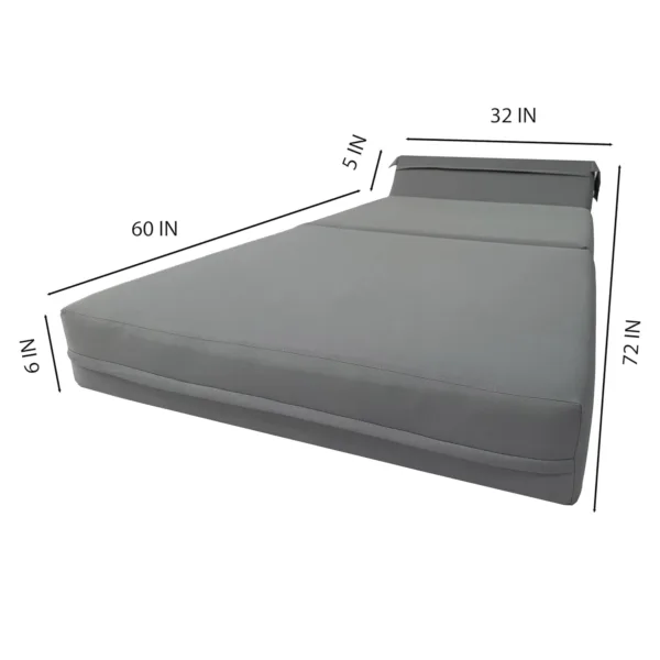gray sleeper chair folding 5