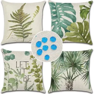green leaf pillow covers 1
