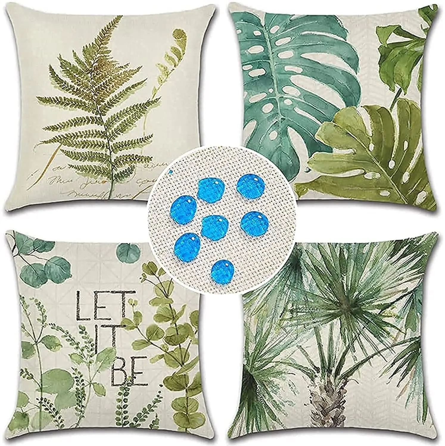 green leaf pillow covers 1