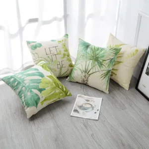 green leaf pillow covers 4