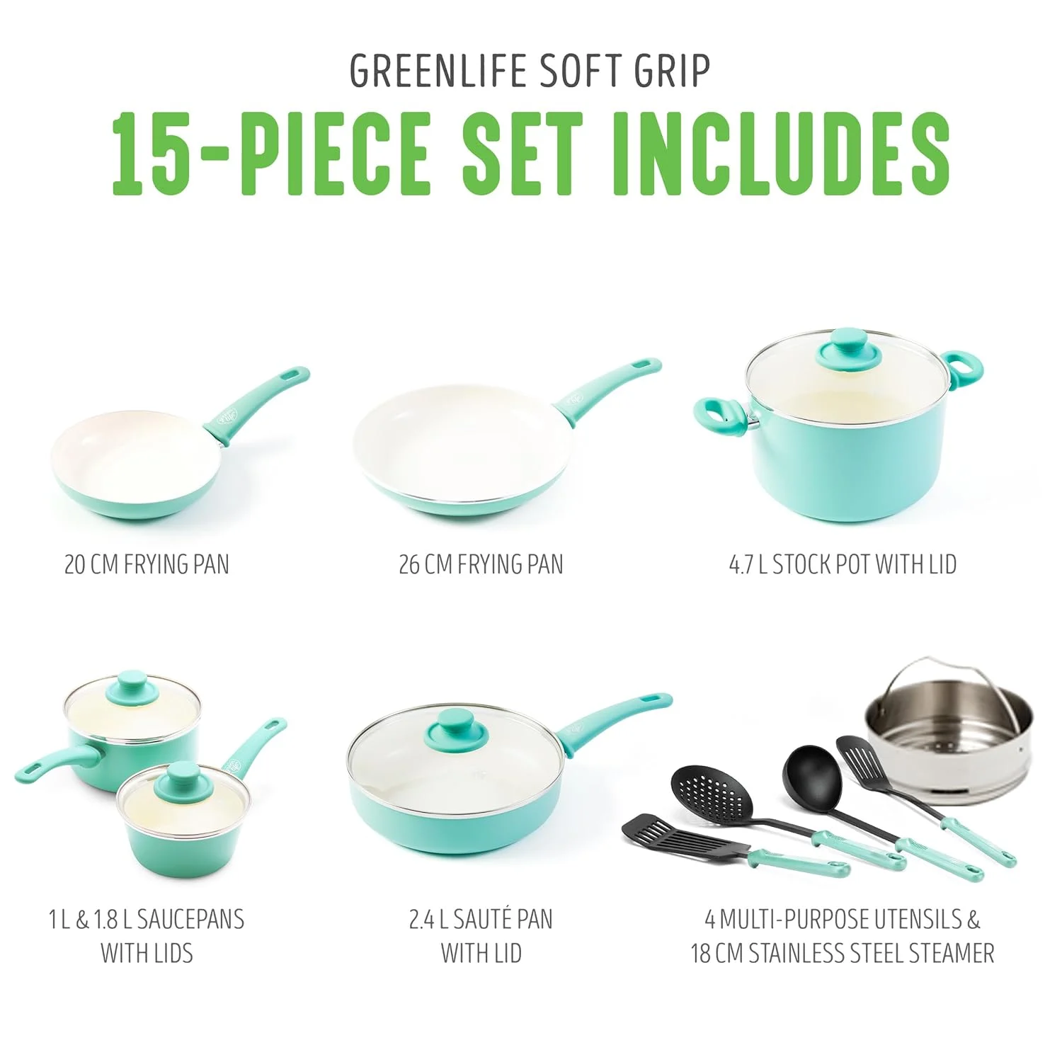 greenlife nonstick cookware set 3