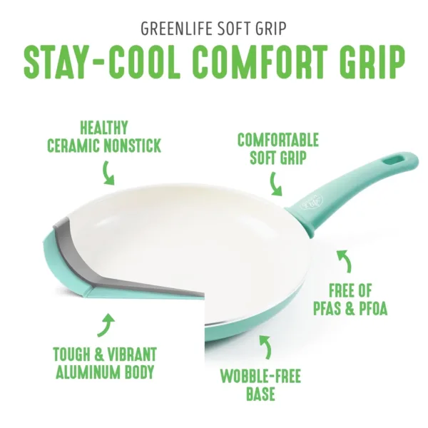 greenlife nonstick cookware set 4