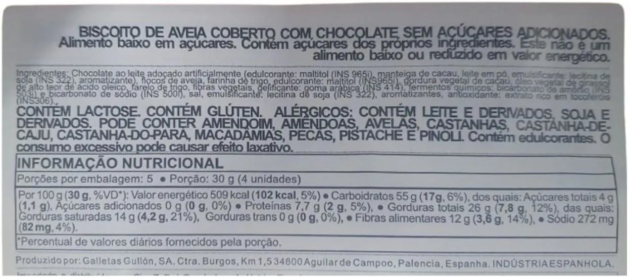 gullon sugar free oaty 2