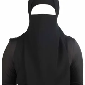 half niqab georgette veil 1