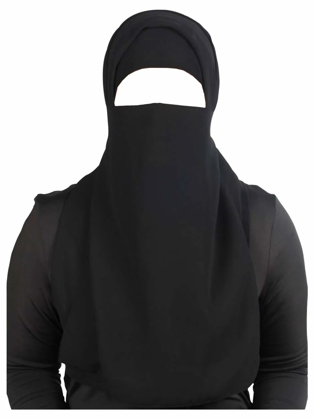 half niqab georgette veil 1