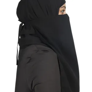 half niqab georgette veil 3