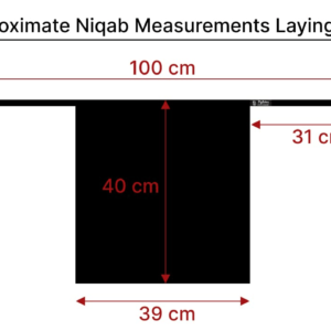 half niqab georgette veil 4