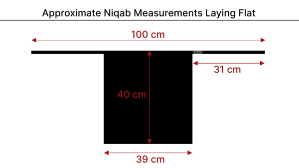 half niqab georgette veil 4