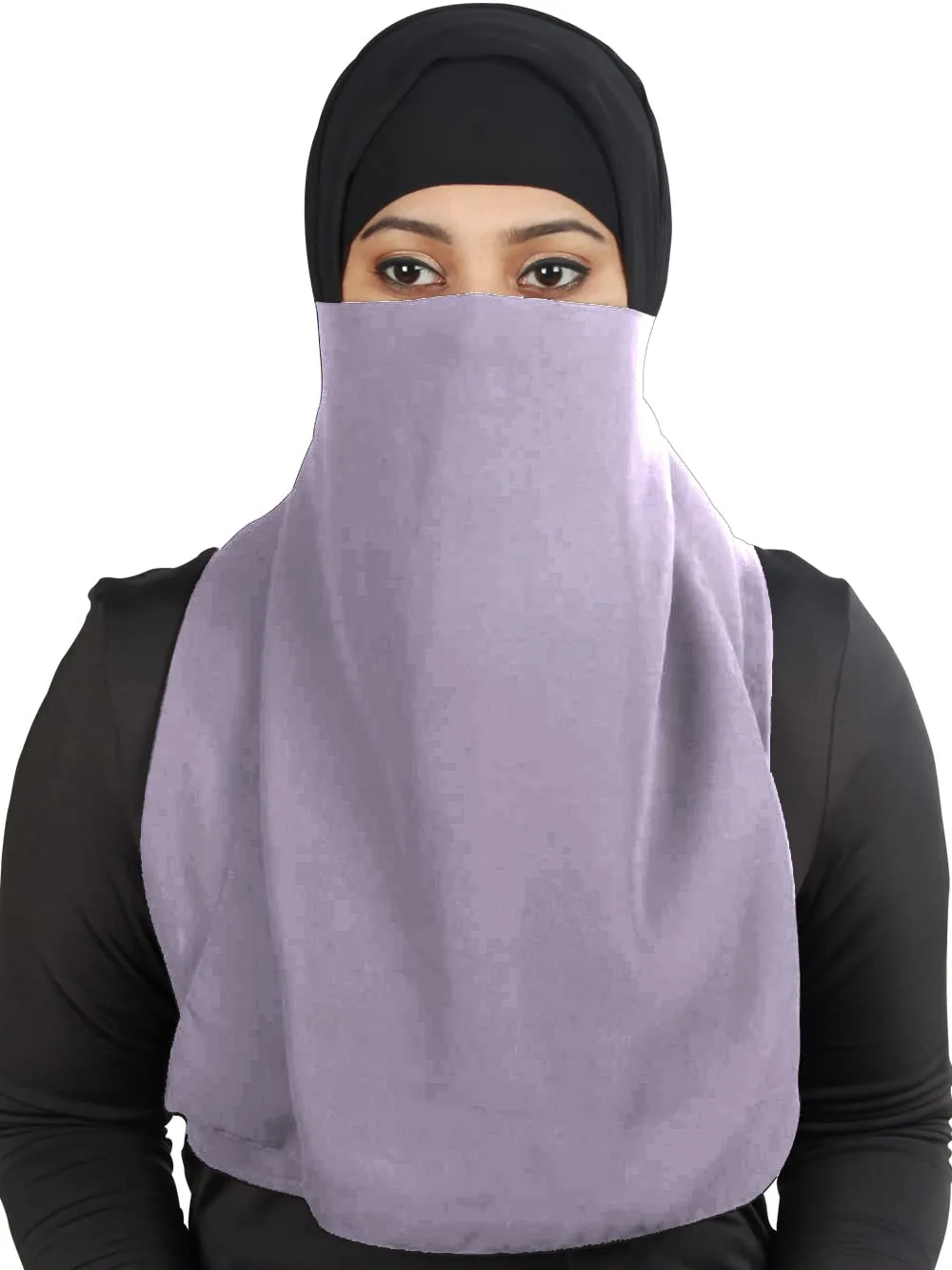 half niqab georgette veil 5