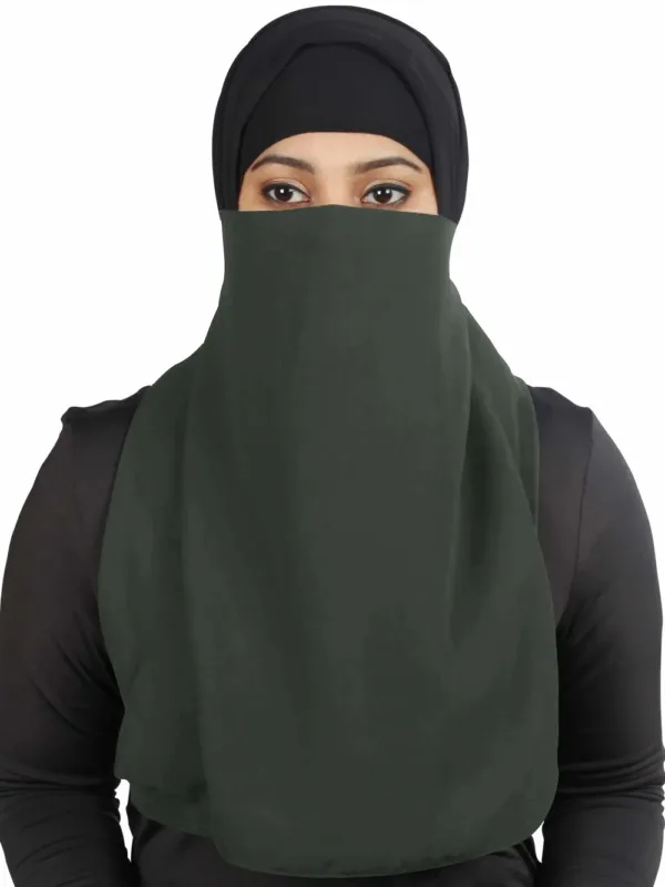 half niqab georgette veil 6