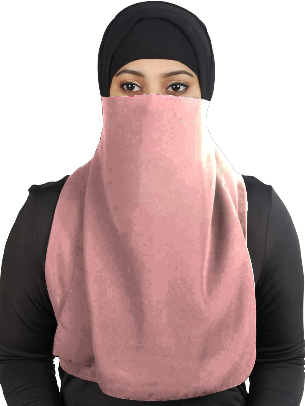 half niqab georgette veil 7