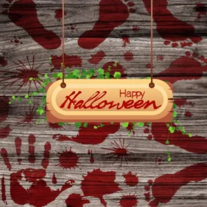 halloween decorations bloody handprint 3