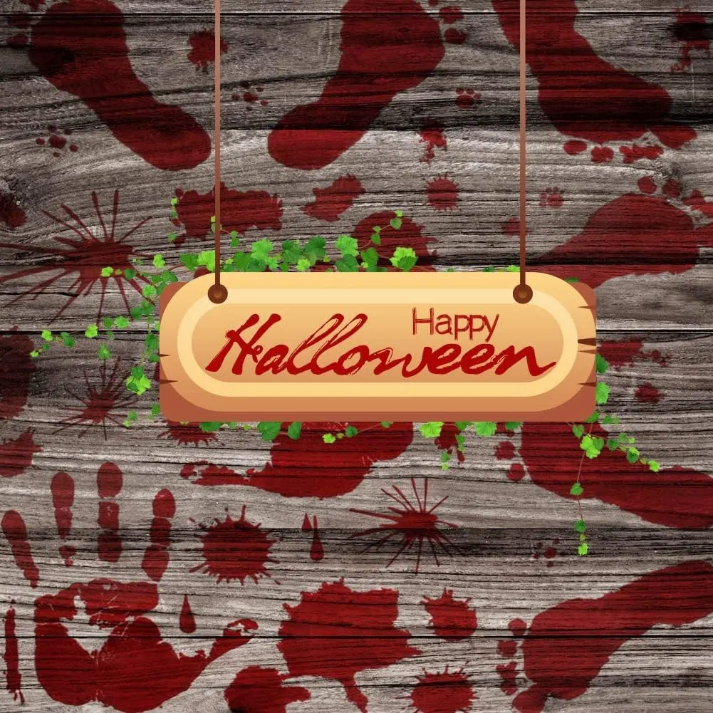 halloween decorations bloody handprint 3