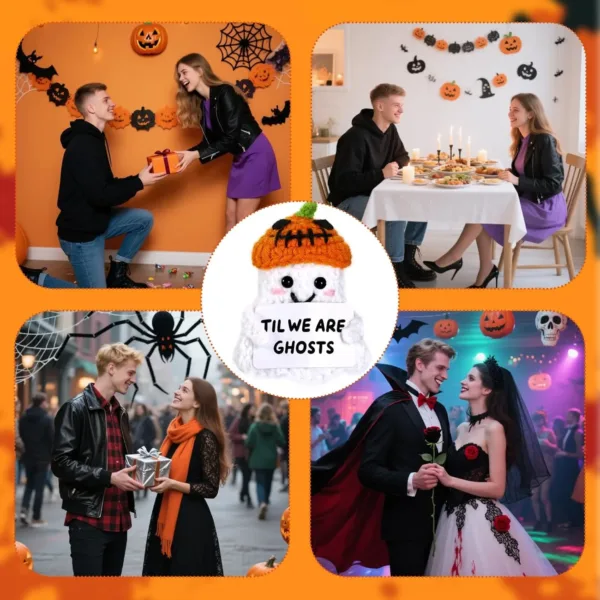 halloween ghost crochet doll 5