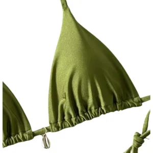 halter triangle bikini set 3