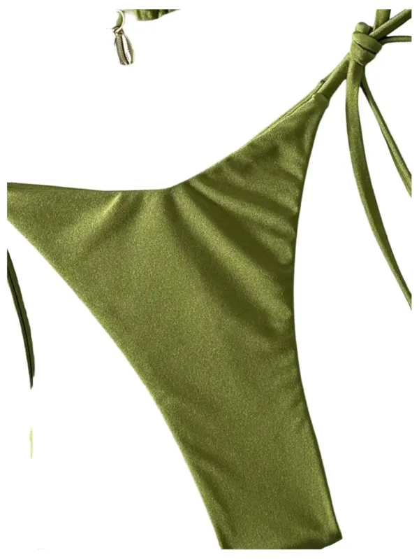 halter triangle bikini set 4