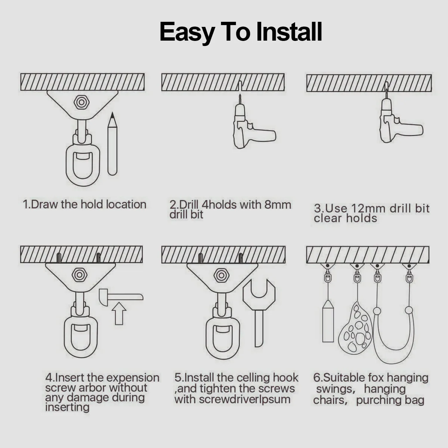 hammock hanging kit heavy 6