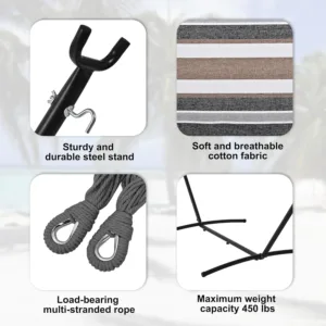 hammock stand double 6