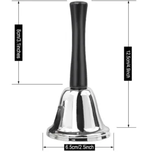 hand bell silver steel 2