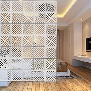 hanging room divider white 1