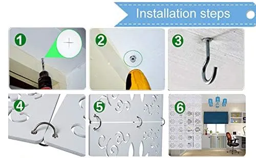 hanging room divider white 6