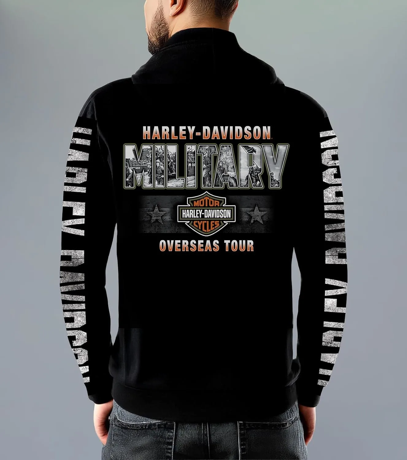 harley davidson military hoodie 4