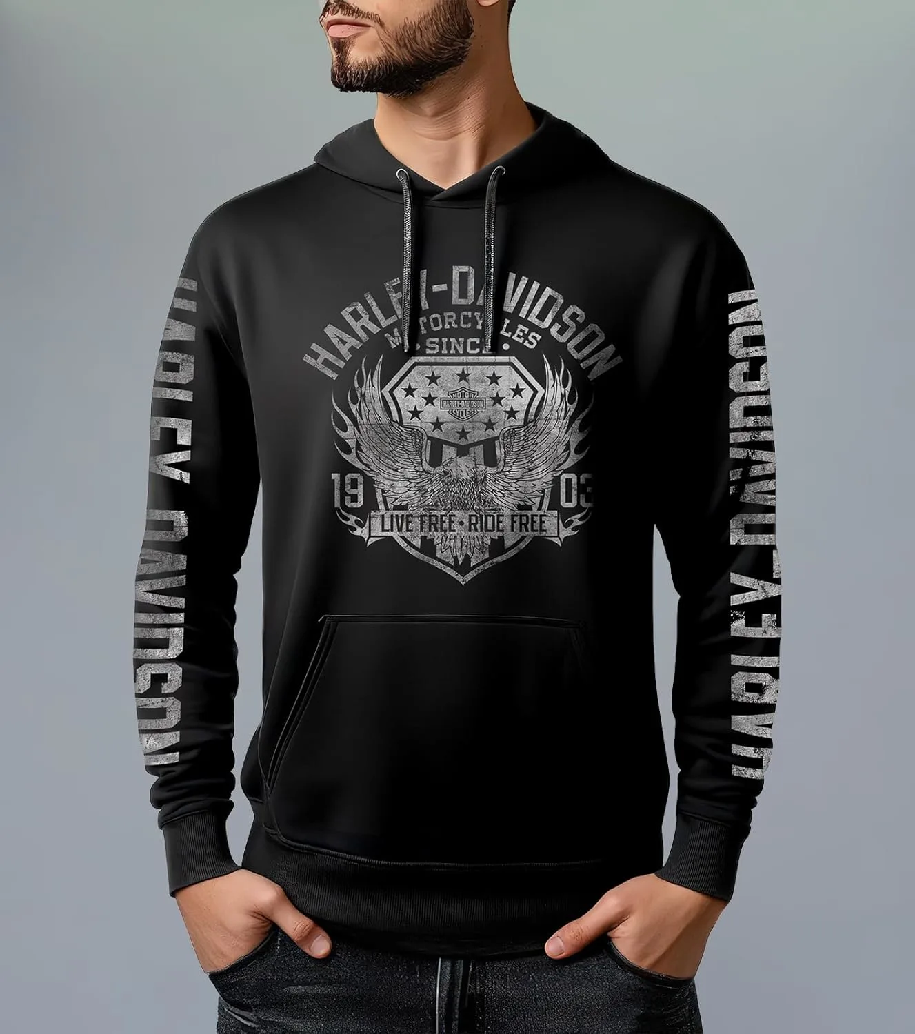 harley davidson military hoodie 5