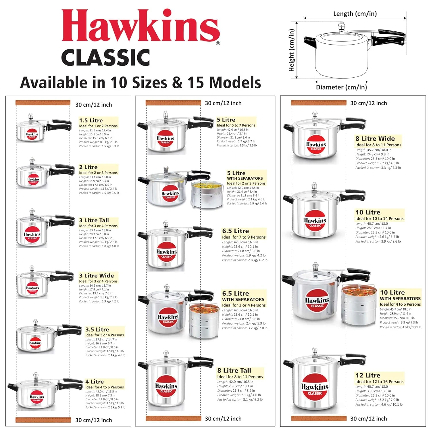 hawkins classic 3 litre 6