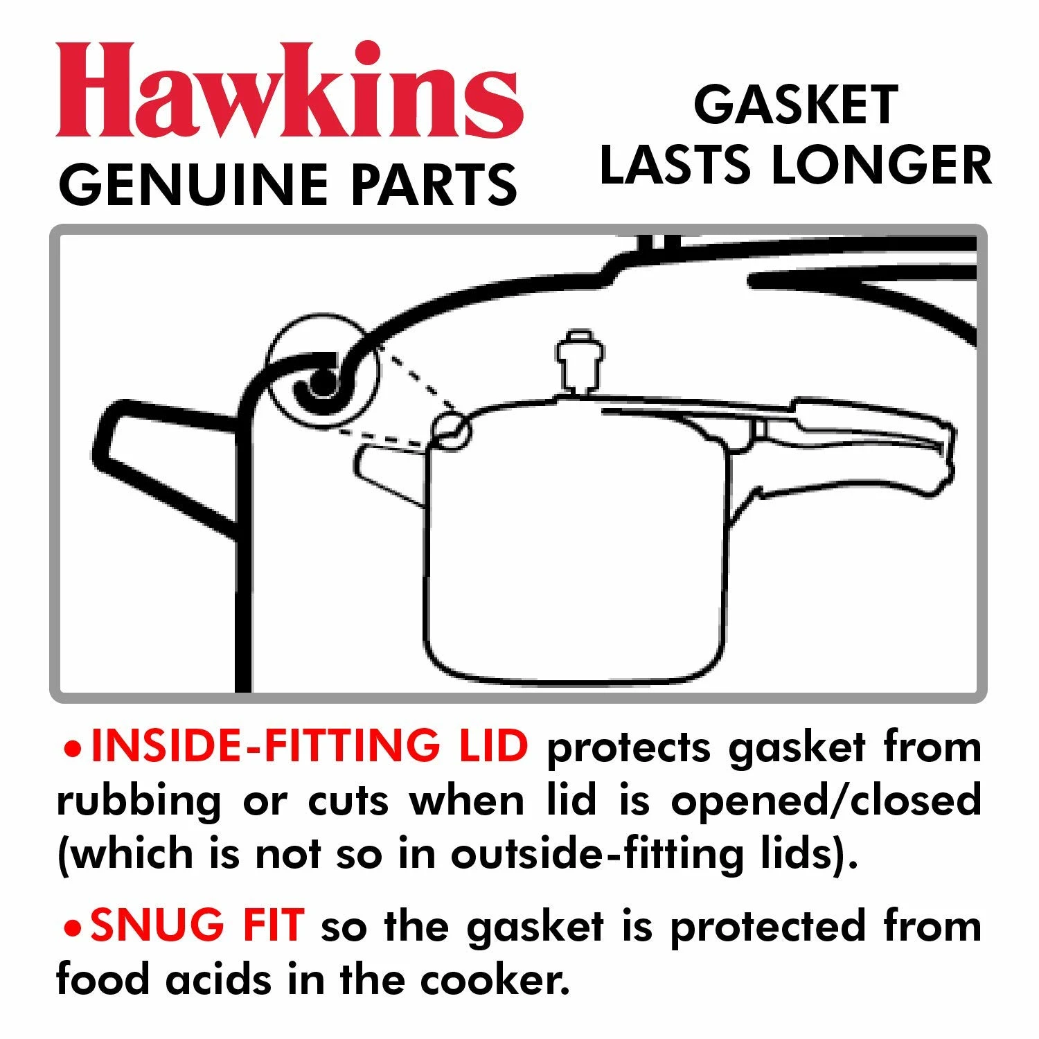 hawkins pressure cooker gasket 5