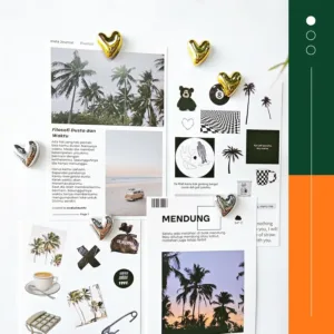 heart magnets fridge gold 3