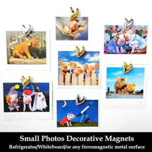 heart magnets fridge gold 4