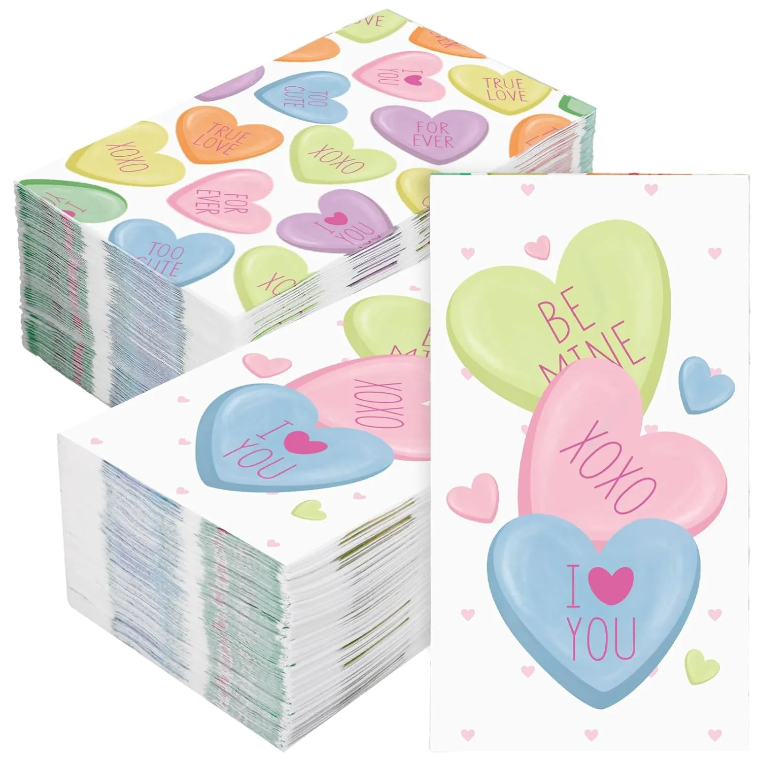 heart napkins valentines day 1