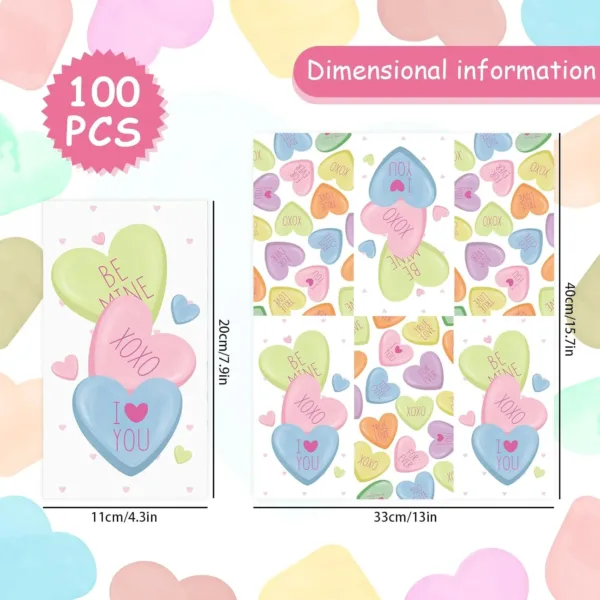 heart napkins valentines day 2