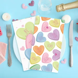 heart napkins valentines day 5