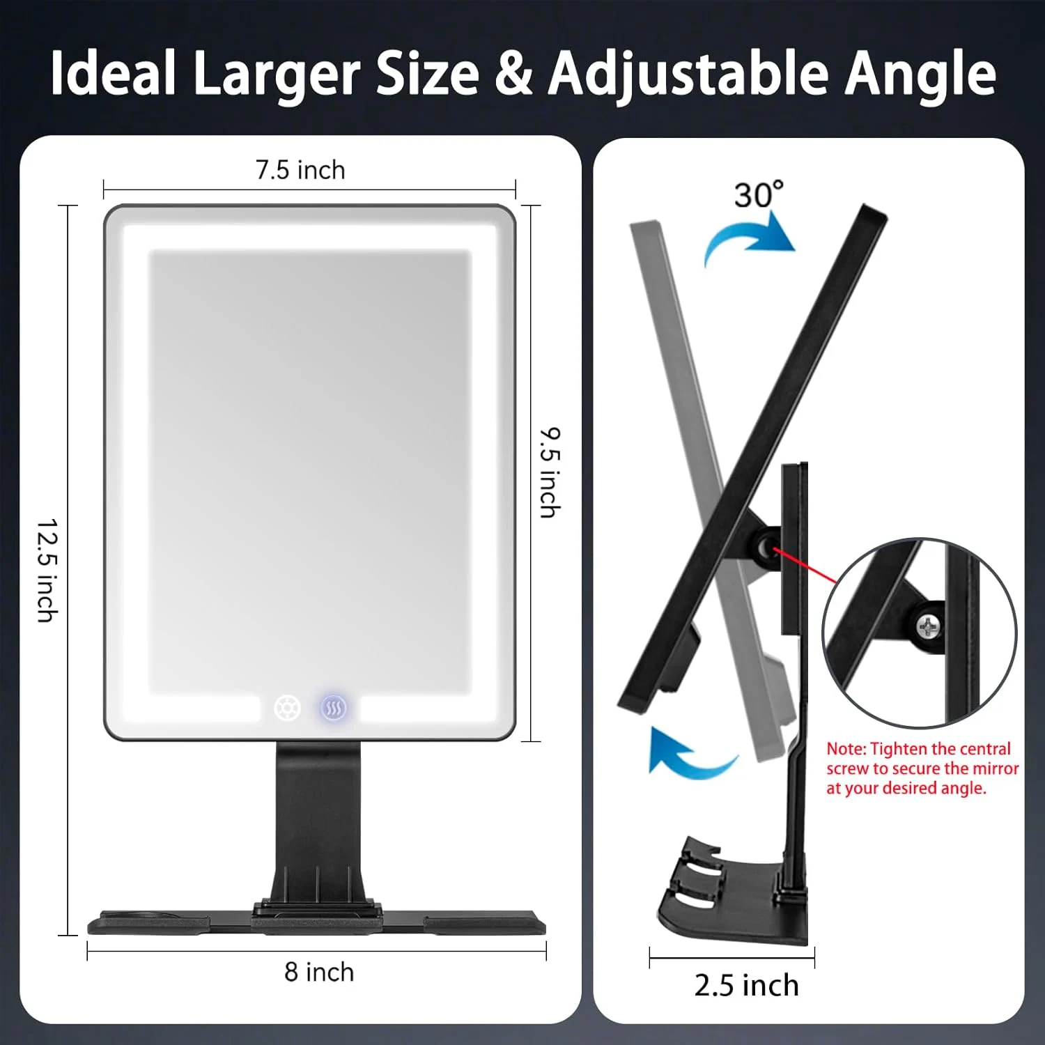 heated shower mirror 2