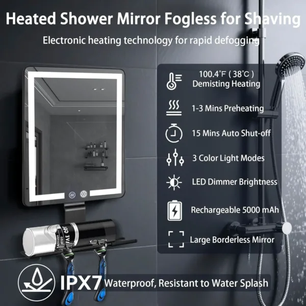 heated shower mirror 3