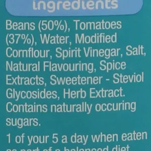 heinz beanz sugar 6