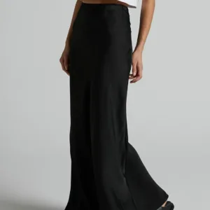 high waist satin skirt 3