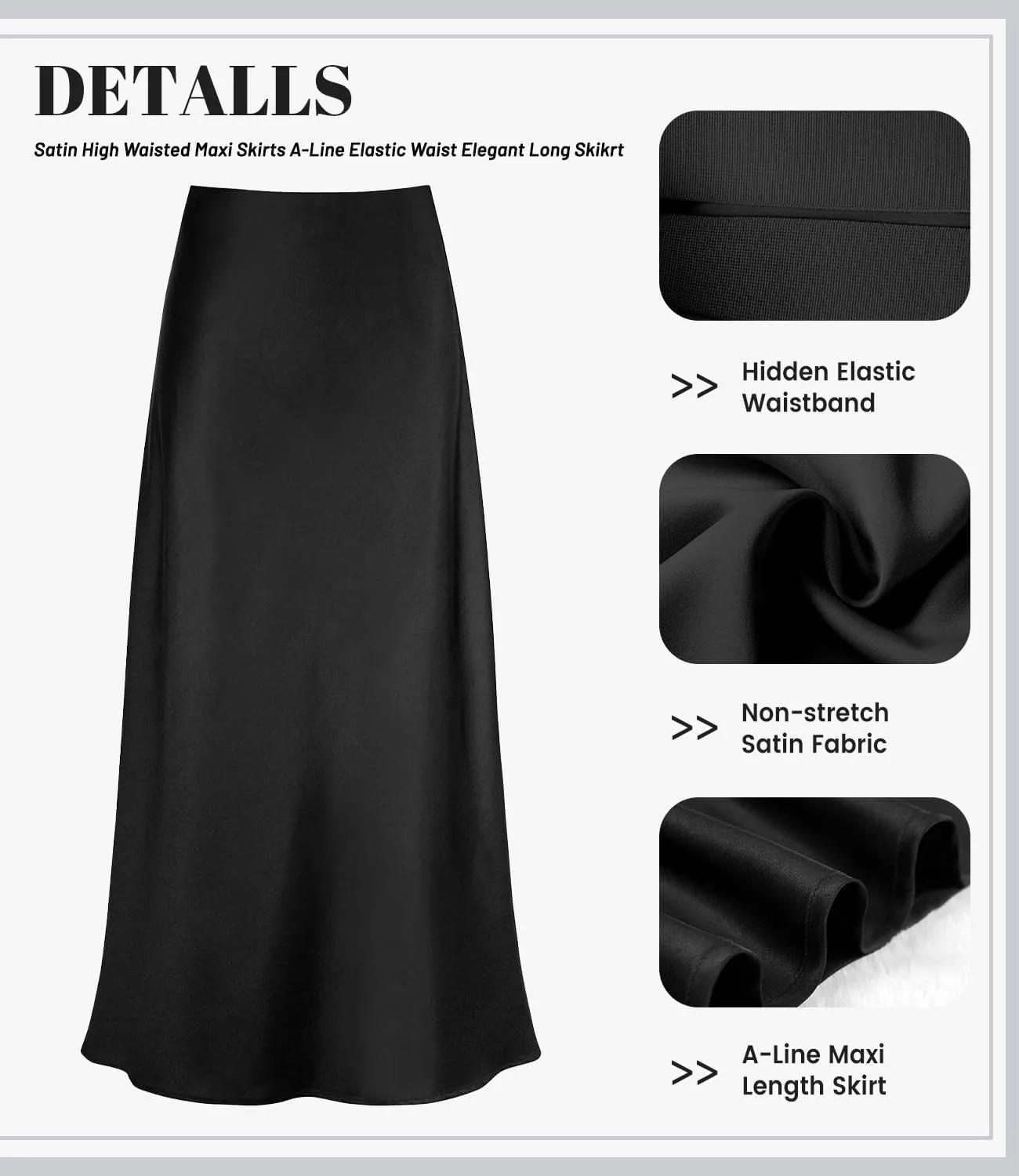 high waist satin skirt 4
