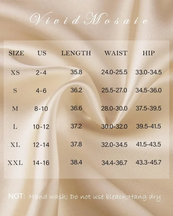 high waist satin skirt 5