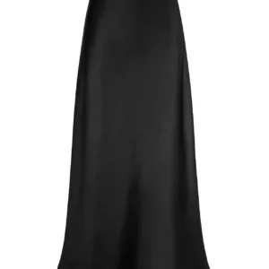 high waist satin skirt 6