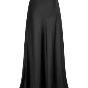 high waist satin skirt 7