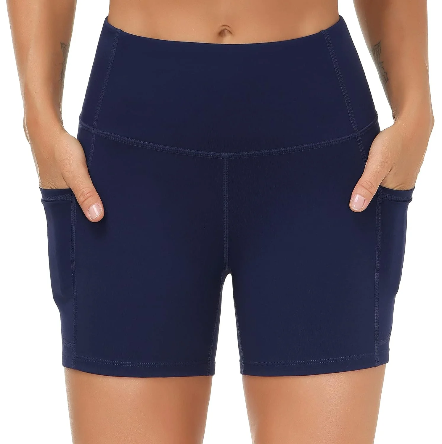 high waist yoga shorts 2