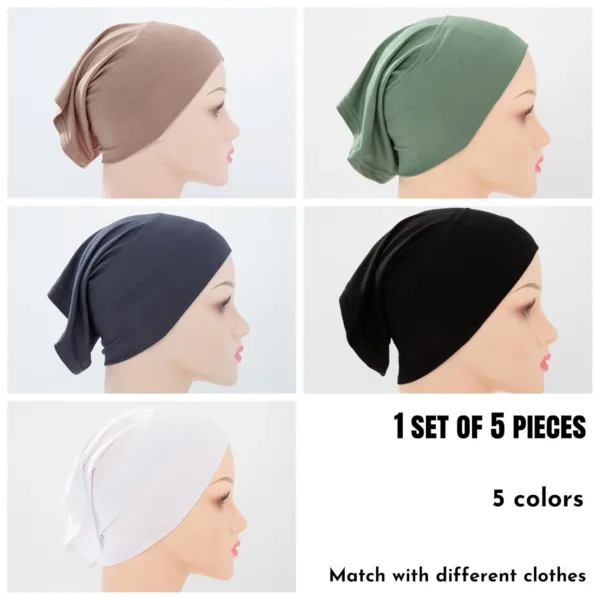 hijab caps pack 6