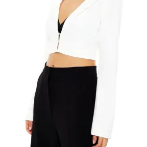 hooded cropped blazer 4