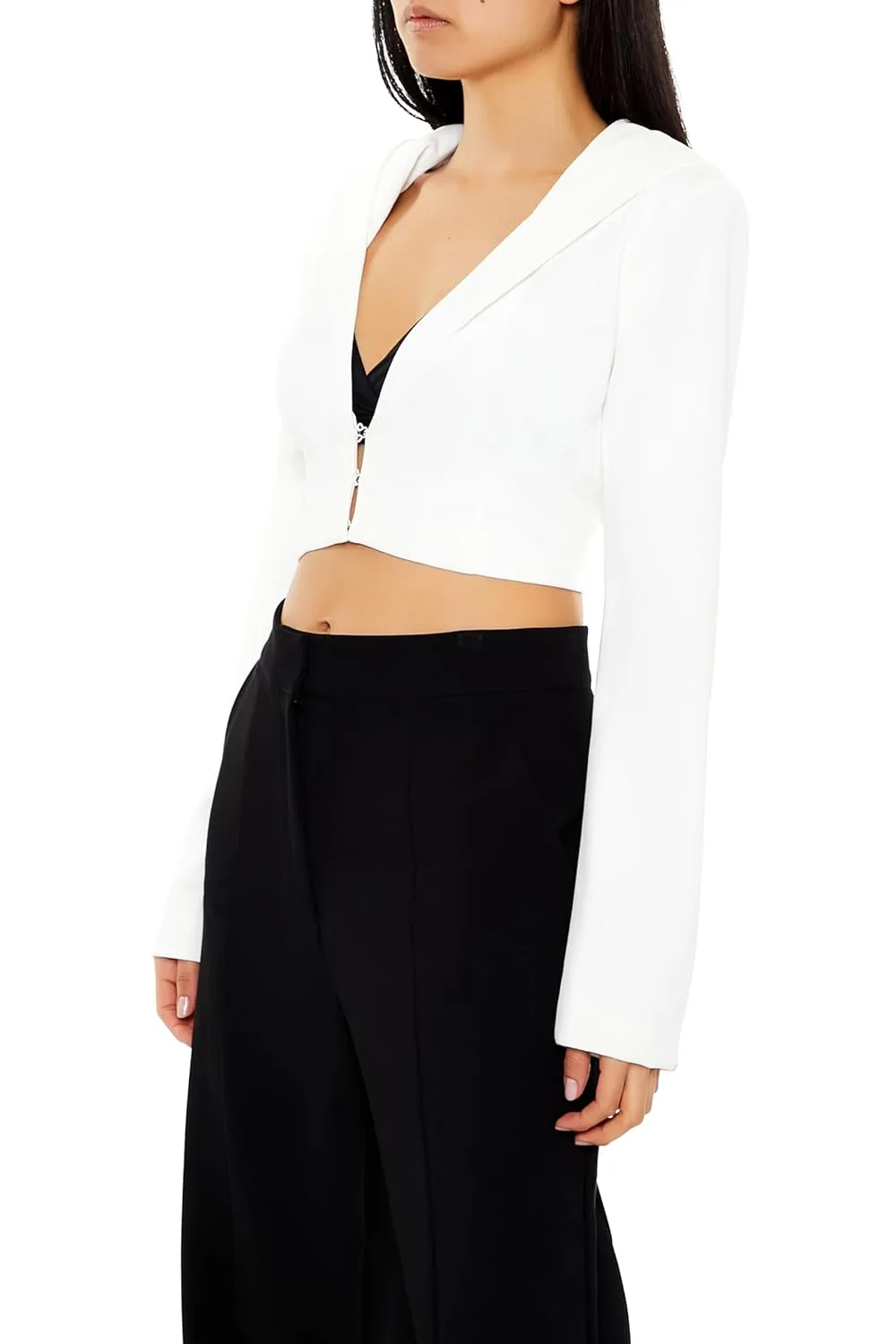 hooded cropped blazer 4
