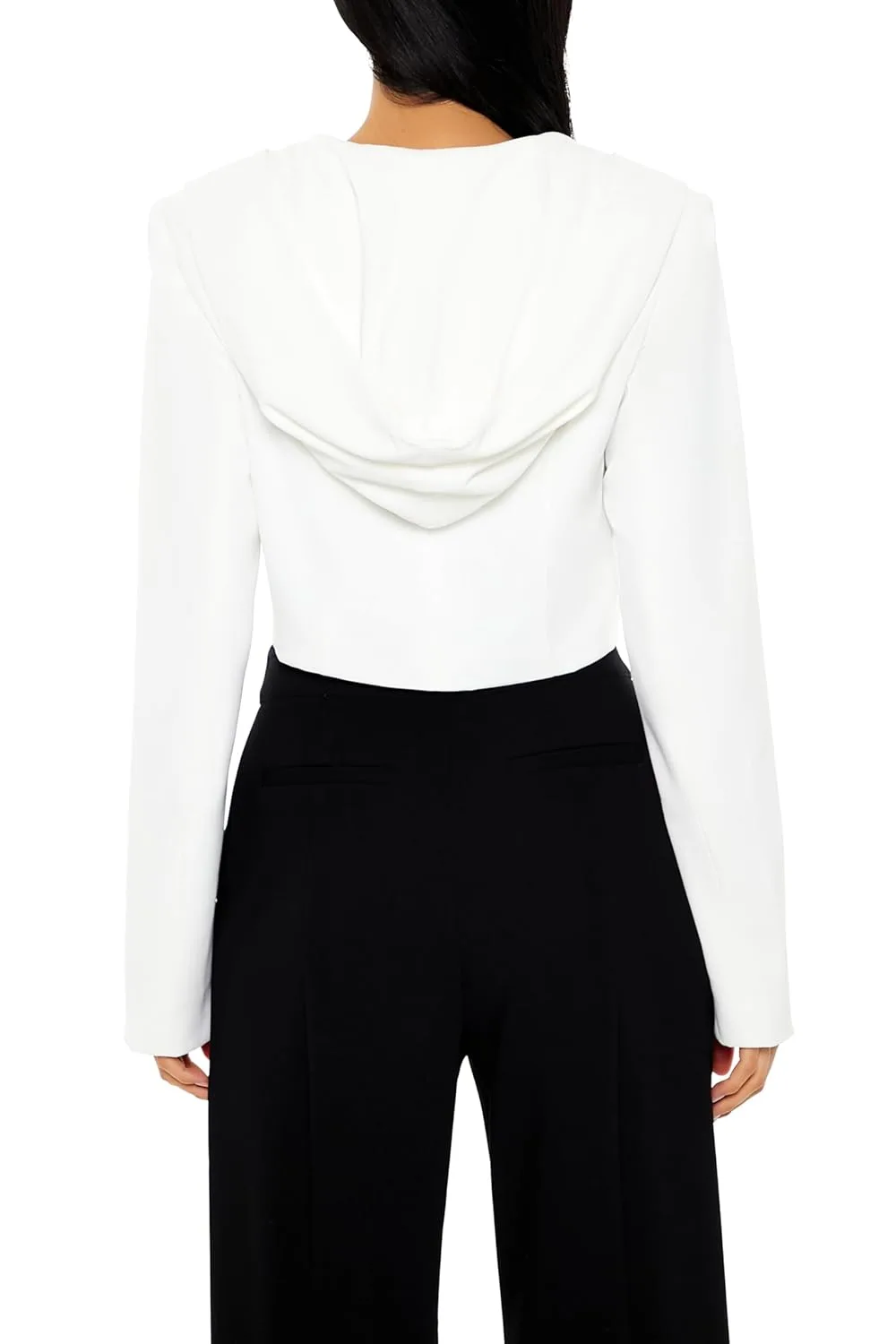 hooded cropped blazer 5
