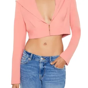 hooded cropped blazer 6