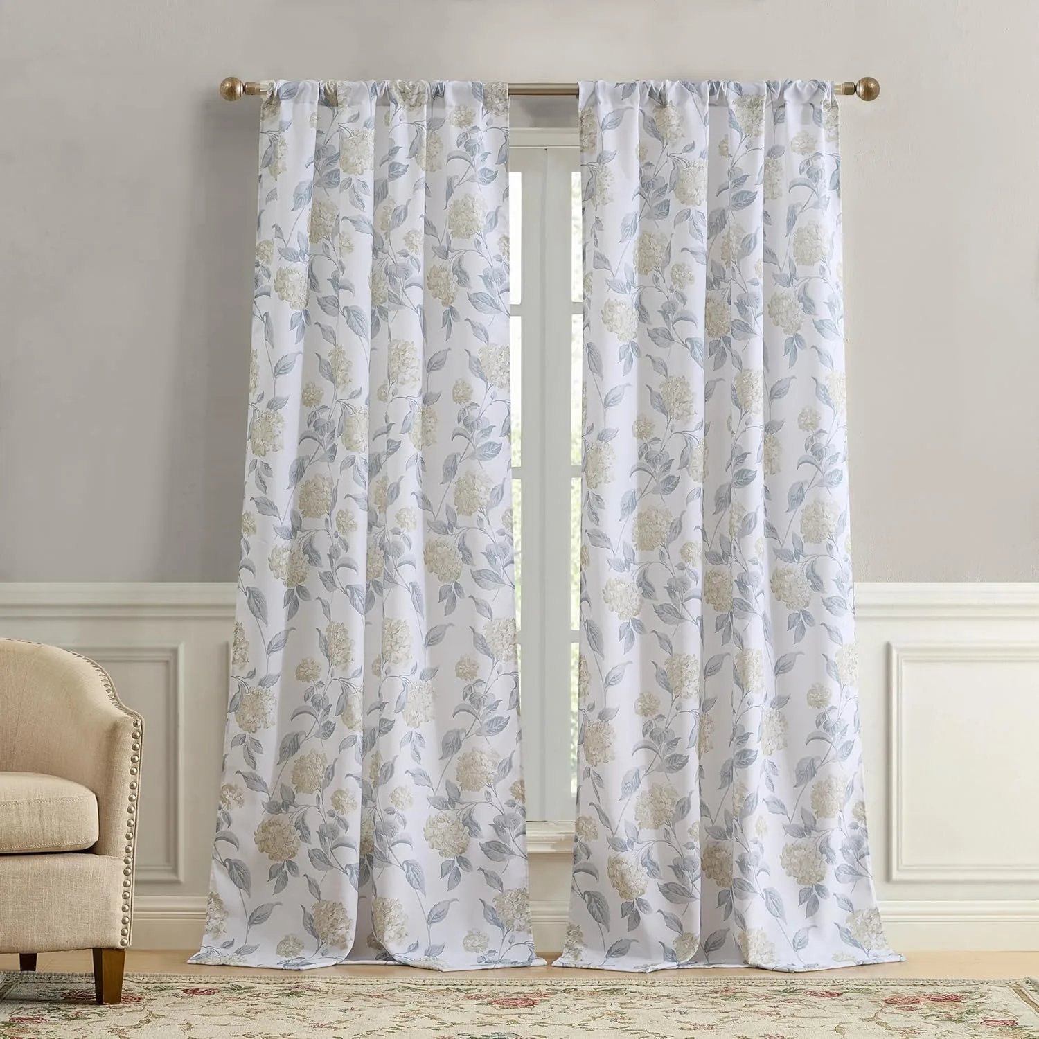 hydrangea curtains panels 3
